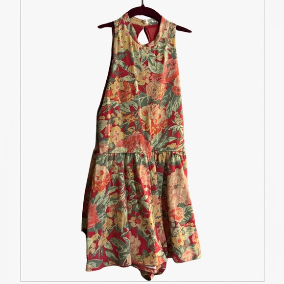 Kimchi Blue Dresses & Skirts - Kimchi Blue Coral and Green Floral Romper (NWT)